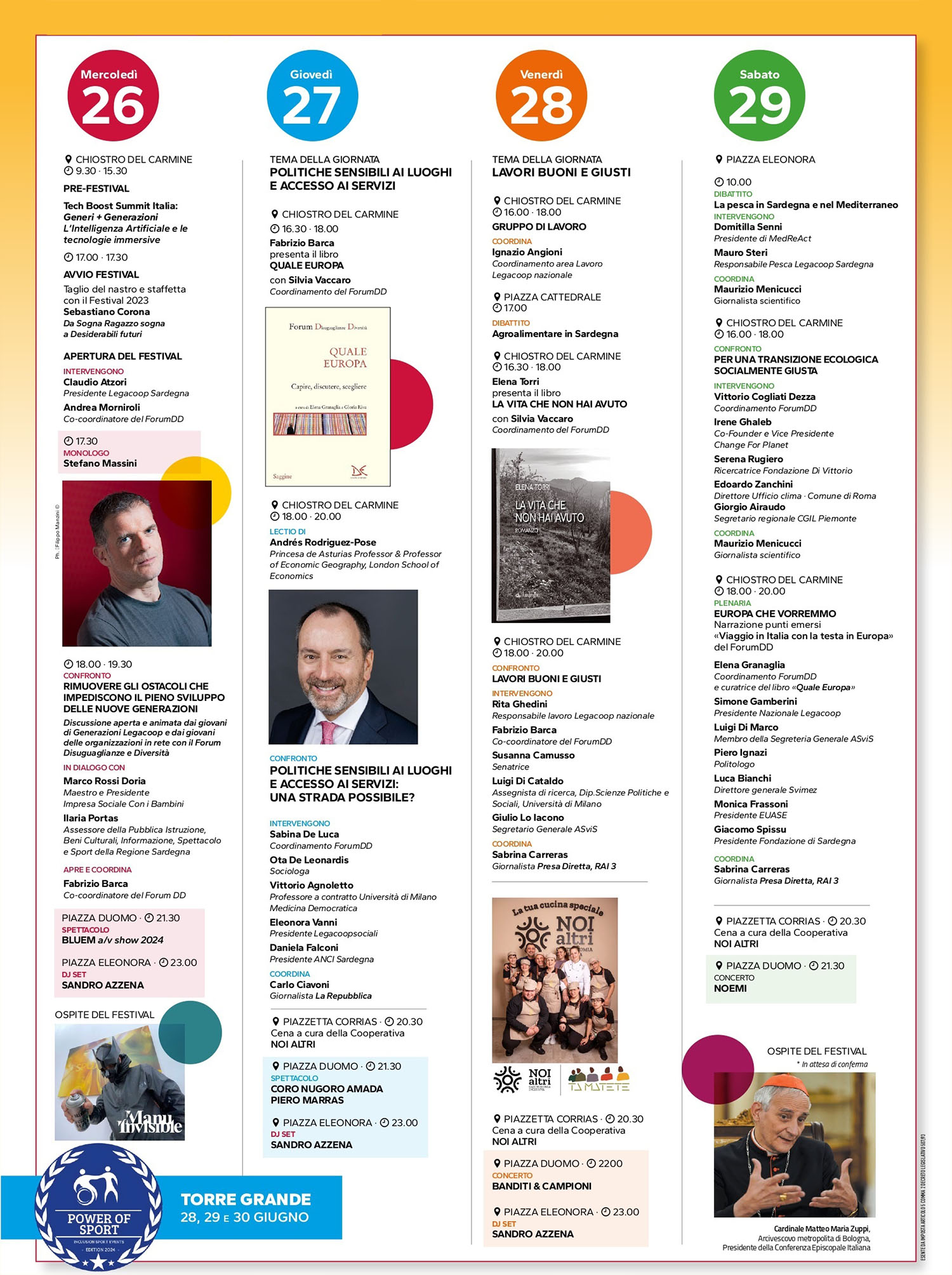 Desiderabili Futuri Oristano - Programma