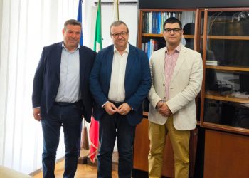 Il Presidente di Confartigianato Sardegna Giacomo Meloni, l’Assessore Regionale all’Industria Emanuele Cani e il Segretario Regionale di Confartigianato Daniele Serra