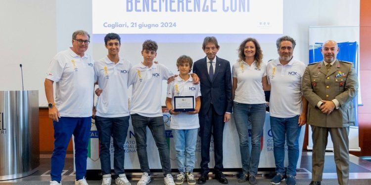 I giovani atleti del team NOX Oceani premiati dal CONI