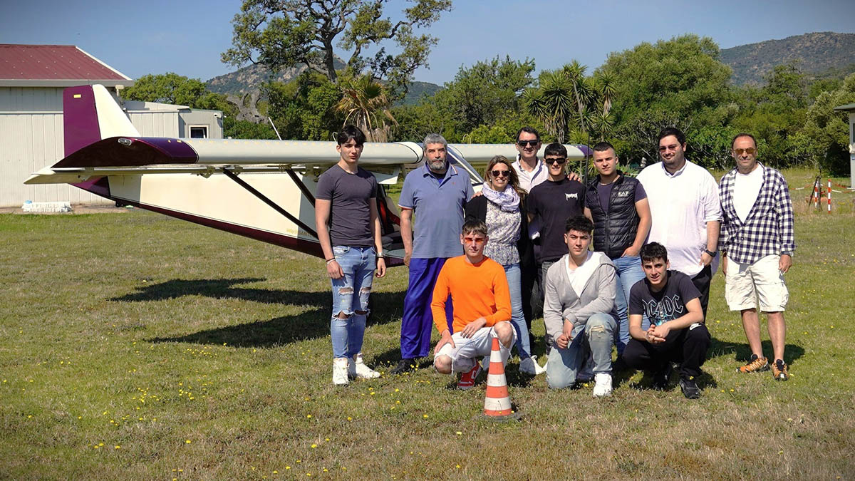 Istituto Aeronautico Attilio Deffenu di Olbia, lezione di volo