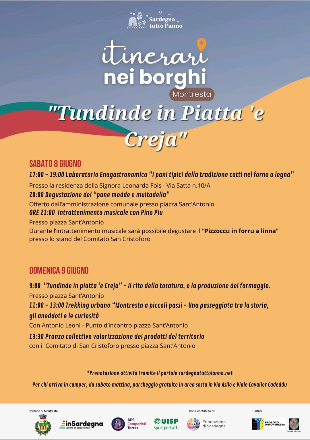 Itinerari nei borghi - Il programma di Montresta