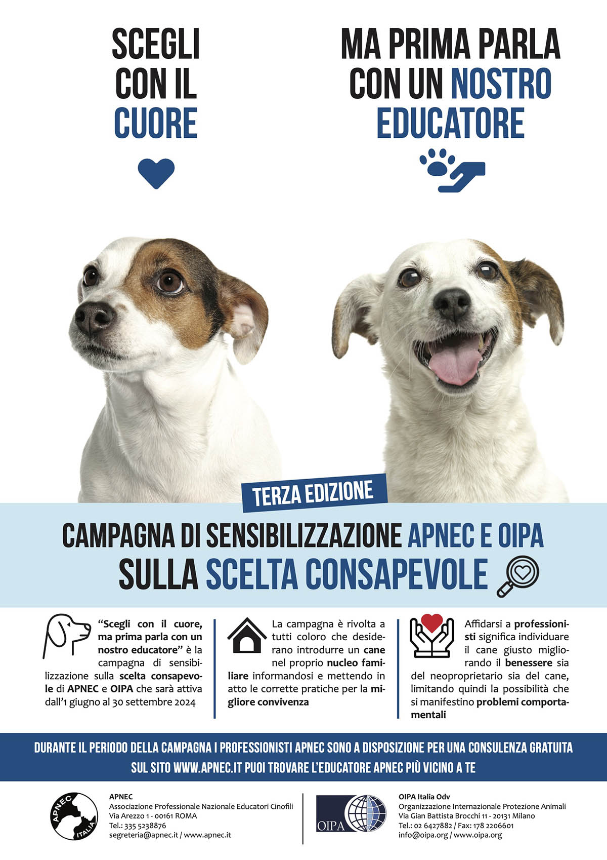 Locandina APNEC "Scegli con il cuore"