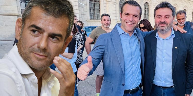 Massimo Zedda, Raimondo Cacciotto e Giuseppe Mascia