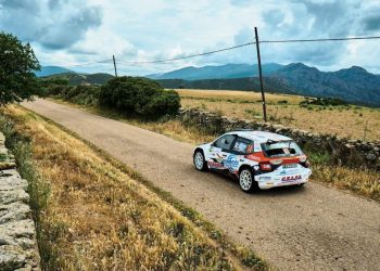 La Skoda Fabia Evo di Brigaglia-Frau al Rally Internazionale Golfo dell’Asinara