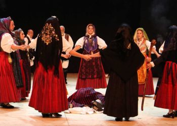 Un'esibizione di ballo sardo a Quartu