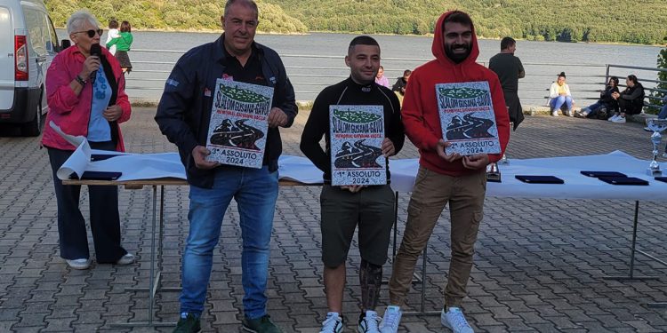 Il podio del 14° Slalom Gusana-Gavoi