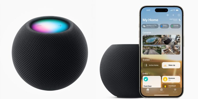 Il nuovo Apple HomePod mini color mezzanotte