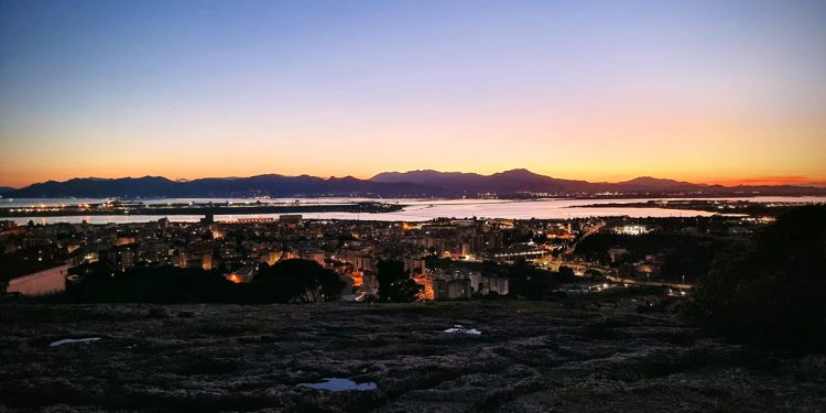 Cagliari al tramonto