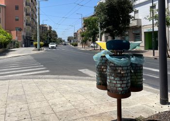 Cestini della spazzatura a Quartu