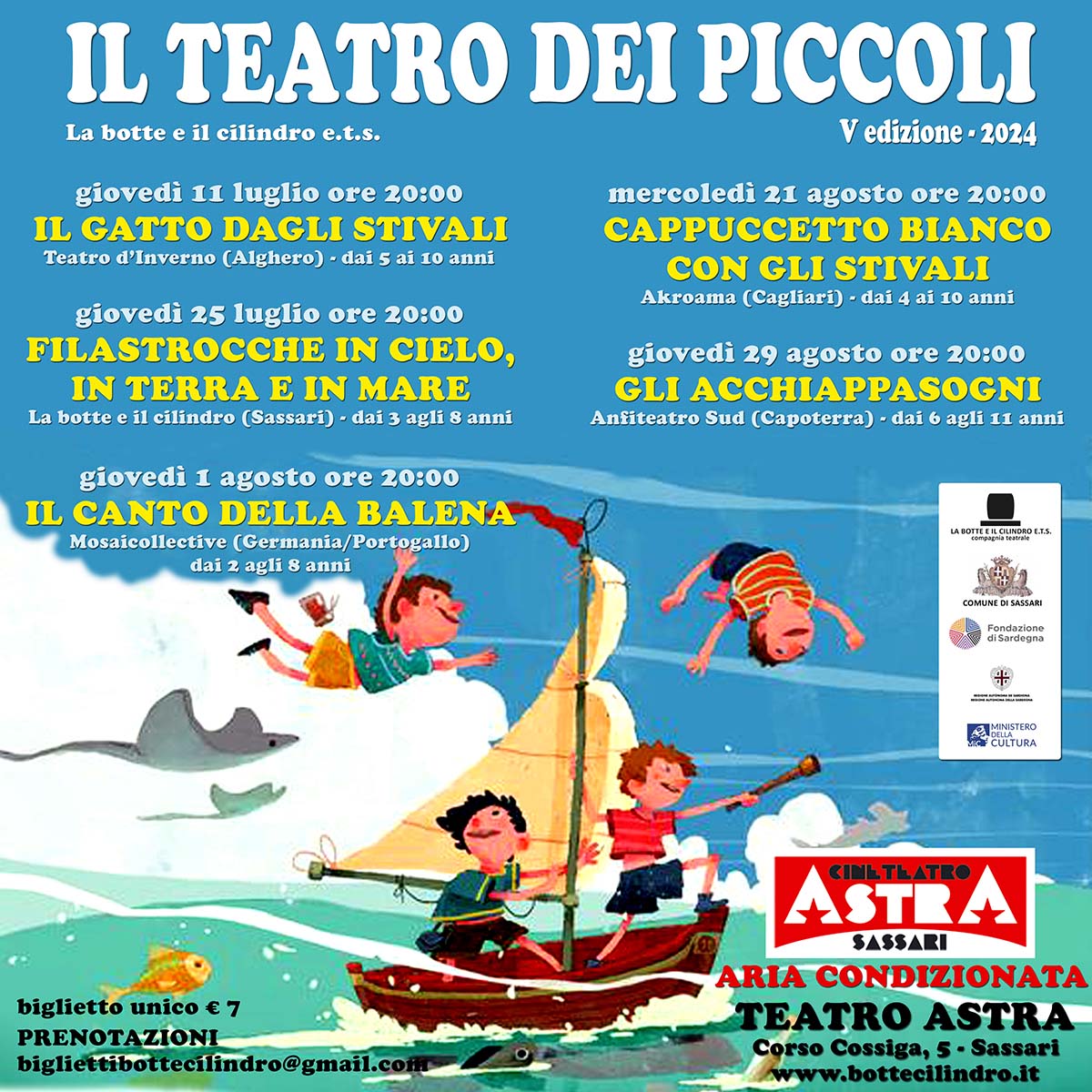 Rassegna "Il teatro dei piccoli" de La Botte e il Cilindro