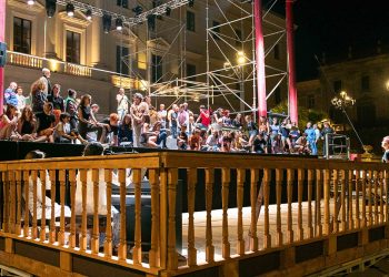 La lirica in piazza d’Italia: prove “Otello”. ? Elisa Casula