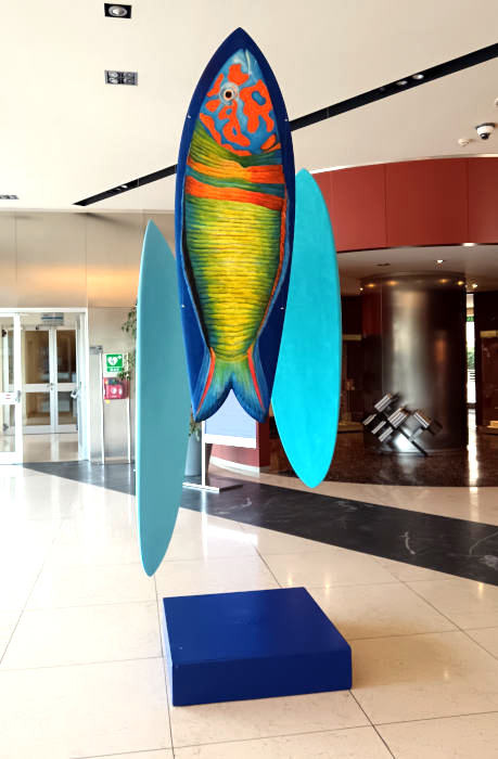 "Surfish", mostra di Tiziana Sanna: Thalassoma pavo (Donzella pavonina - n. 1)