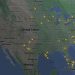 Un video in timelapse diffuso sui social da Flightradar24
