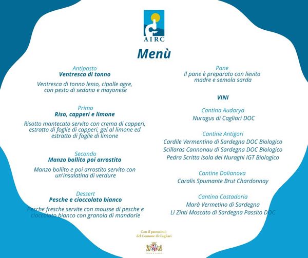 Una cena per la Vita AIRC Cagliari