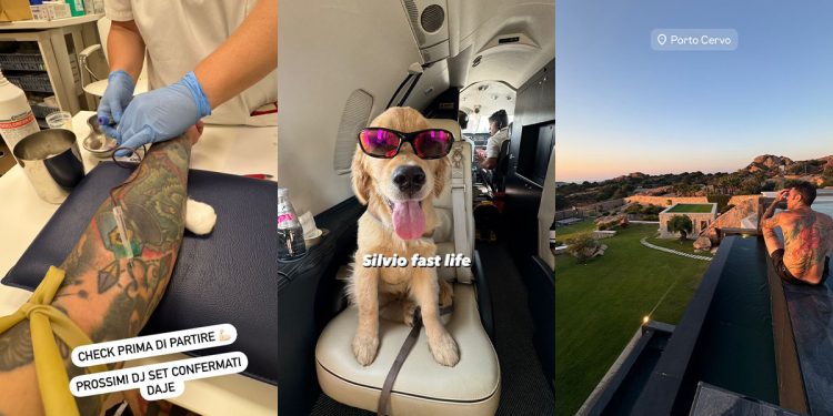 Fedez arriva in Sardegna 15.07.2024