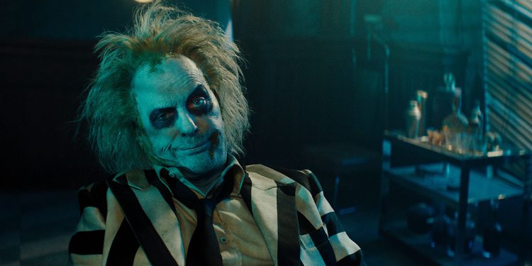 Michael Keaton in “Beetlejuice Beetlejuice”. ? © 2024 Warner Bros. Entertainment Inc. All Rights Reserved.
