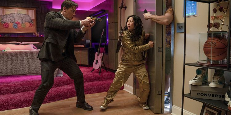 Awkwafina e John Cena in “Jackpot!”