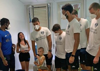 La Dinamo in vista alla Pediatria del San Francesco di Nuoro