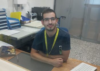 Marco Dessì in ufficio