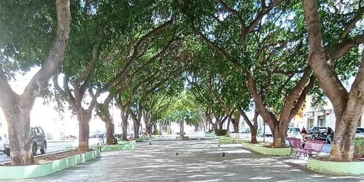 Piazza IV Novembre a Quartu