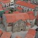 Veduta aerea della Cattedrale di San Pietro Apostolo a Tempio Pausania