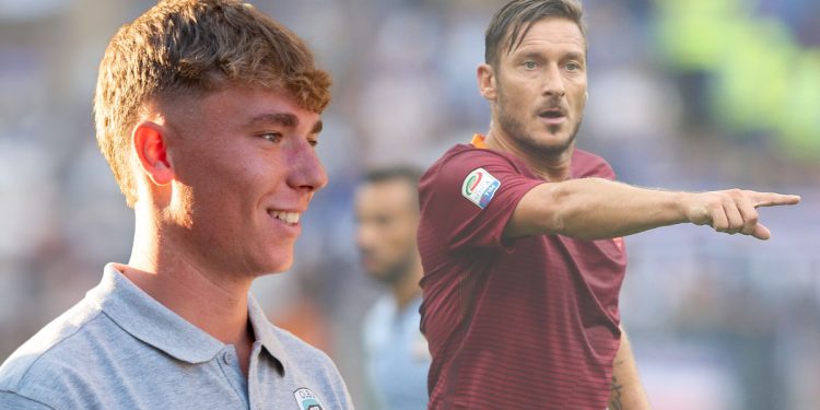 Cristian Totti (? pagina Facebook Olbia Calcio) e Francesco Totti (? Depositphotos)