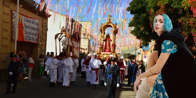 Rose Villain ospite della festa di Santa Greca di Decimomannu