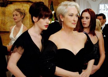 Anne Hathaway, Meryl Streep ed Emily Blunt nel film “Il diavolo veste Prada”. ? © TM and2006 Twentieth Century Fox