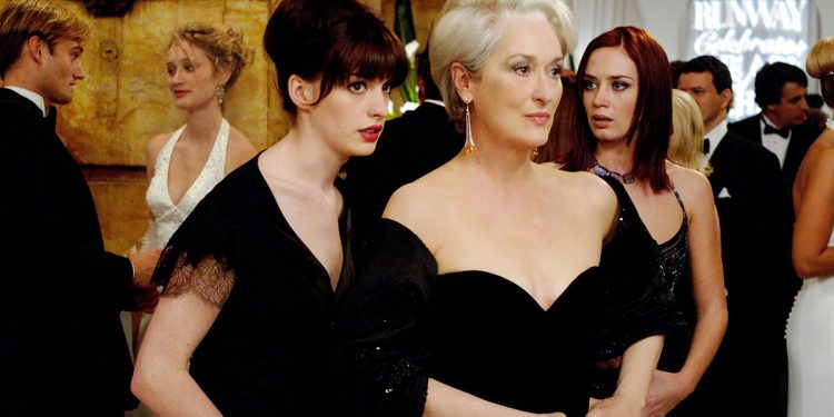 Anne Hathaway, Meryl Streep ed Emily Blunt nel film “Il diavolo veste Prada”. ? © TM and2006 Twentieth Century Fox