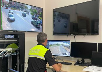 La Control Room della Polizia Municipale di Quartu