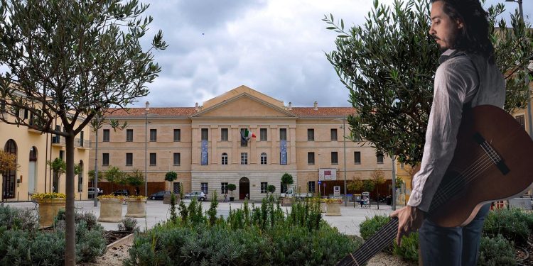 Marco Carta alla Biblioteca Universitaria di Sassari
