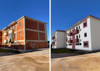 Porto Torres, rendering delle "Case dei pensionati" dopo la ristrutturazione