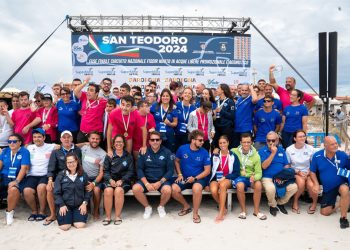 Tutti i protagonisti della fase finale del Circuito nazionale FISDIR nuoto in acque libere a San Teodoro. ? Mattia Uldanck