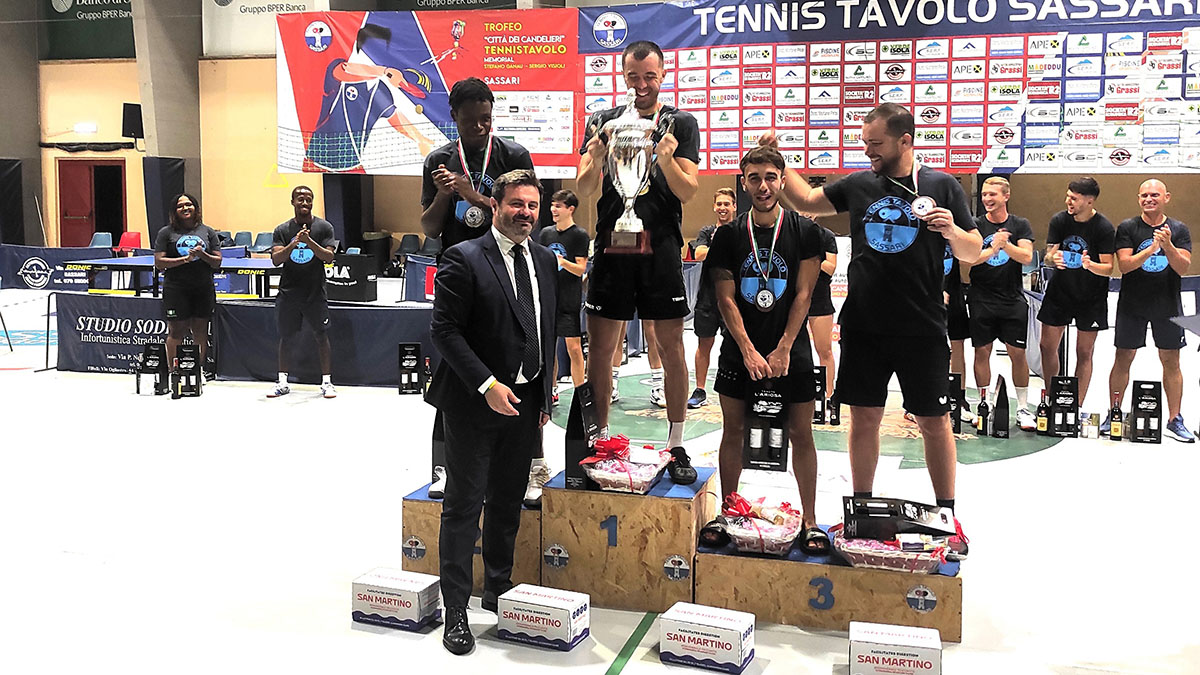 Il podio del 5° Trofeo “Città dei Candelieri”