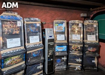Adm, sequestro di apparecchi da gioco illegali