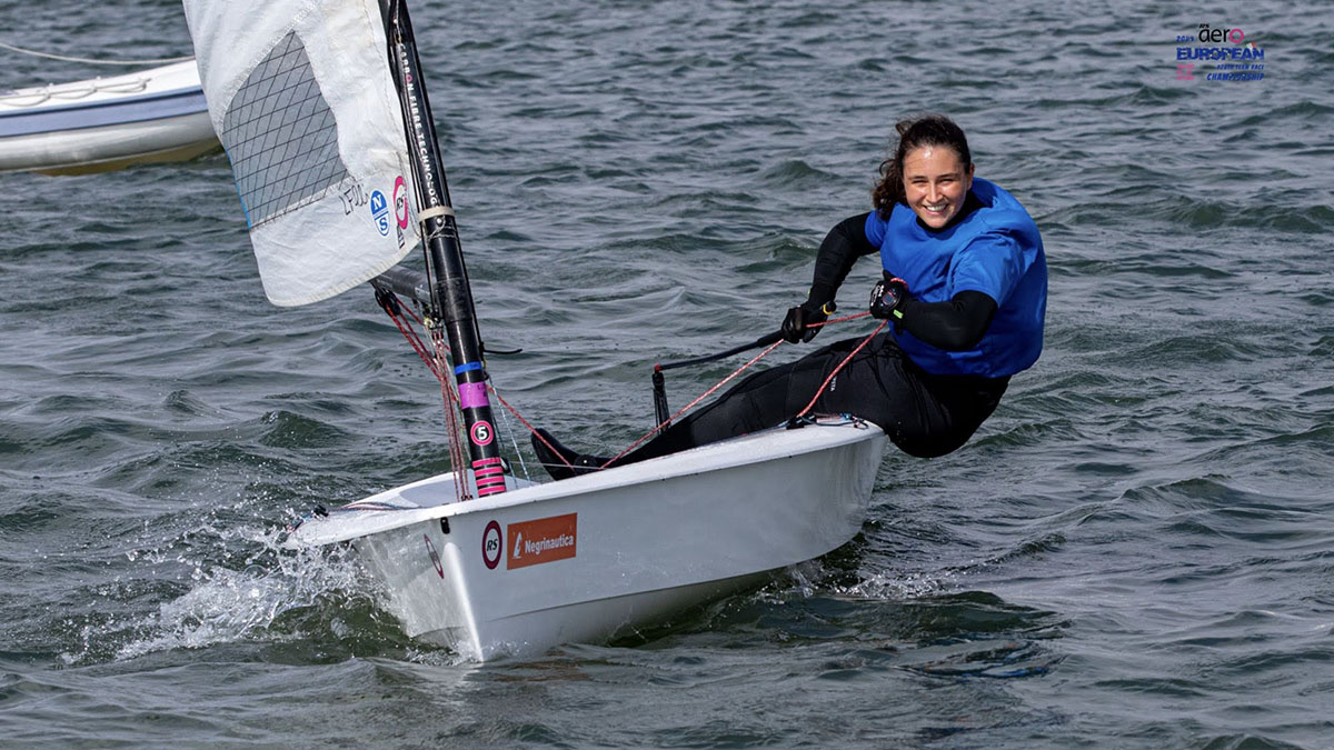 Alice Sussarello al Campionato Europeo RS Aero Youth Team Race. ? Elena Giolai