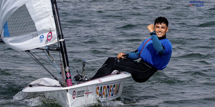 Filippo Vincis al Campionato Europeo RS Aero Youth Team Race. ? Elena Giolai