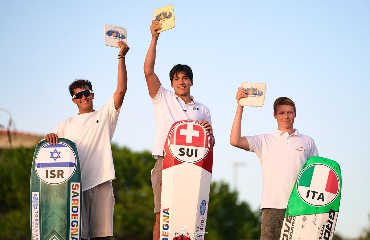 Il podio U17 uomini - Formula Kite Youth European Championship