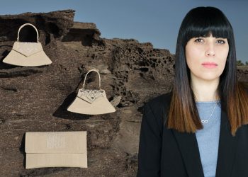 Giorgia Bistrusso e alcune delle sue creazioni