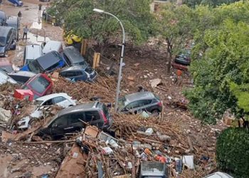 Il disastro provocato a Valencia dalla Dana. ? dire.it
