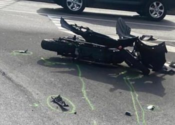 Incidente a Sassari, la moto coinvolta