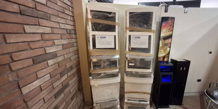 Le slot sequestrate da ADM a Villacidro