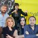 Da sinistra: Livia Sambrotta, Federico Palmaroli, Tiziana Ferrario, Piera Carlomagno, Valetina Mira, Nando Lopez e Francesca Safina