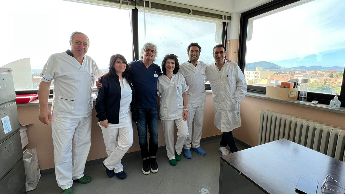 Lo staff della Sc di Otorinolaringoiatria dell'ospedale di Alghero