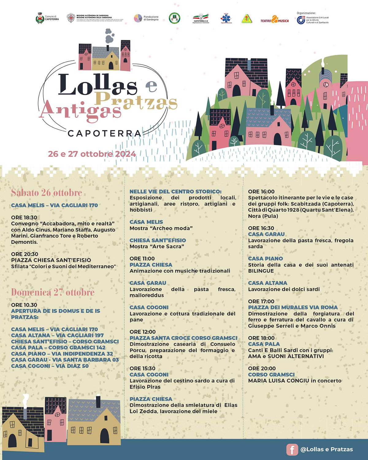 Locandina Lollas e Pratzas Antigas 2024