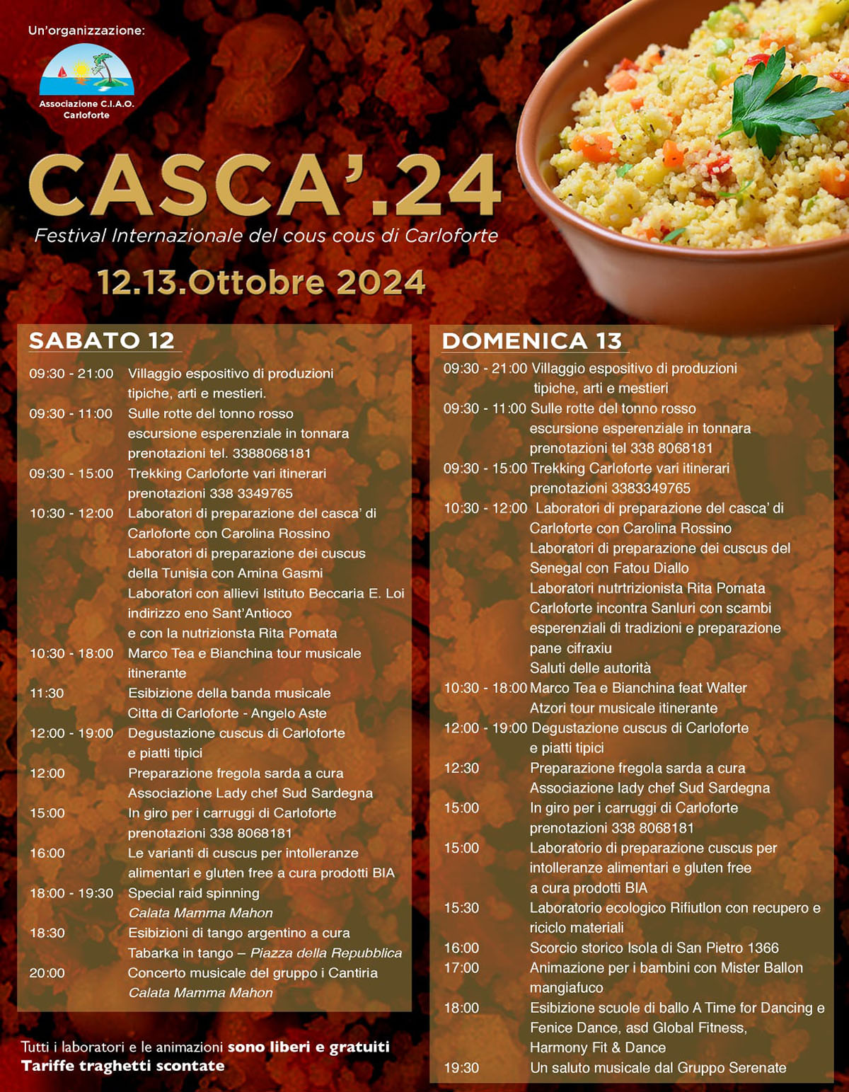 Programma decima edizione del Cascà Festival