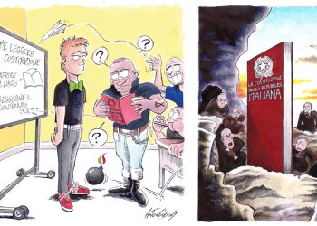 Antonio Cabras, tavole da "La Costituzione spiegata ai fascisti"