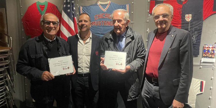 Da sinistra: Antonio Solla, Simone Gallus, Adriano Reginato e Graziano Milia