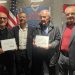 Da sinistra: Antonio Solla, Simone Gallus, Adriano Reginato e Graziano Milia