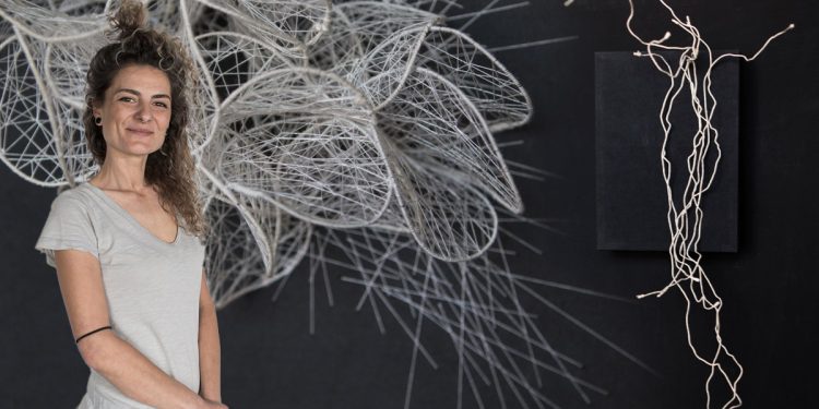 Daniela Frongia e alcune delle sue opere